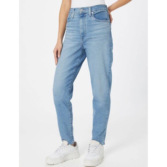 Levi's® Premium High Waisted Indigo Wash Mom Jeans Size 29 - Picture 4 of 7